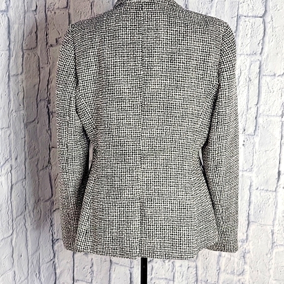 J M BY JOHN MYER Black and White Jacket Size 8 - Picture 6 of 8